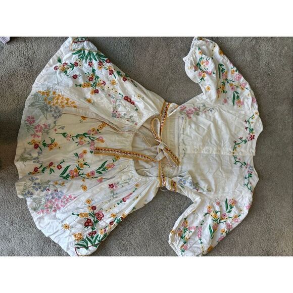 NWOT Anthropologie deep v embroidered floral dress, $325 XL C1 - Picture 12 of 12